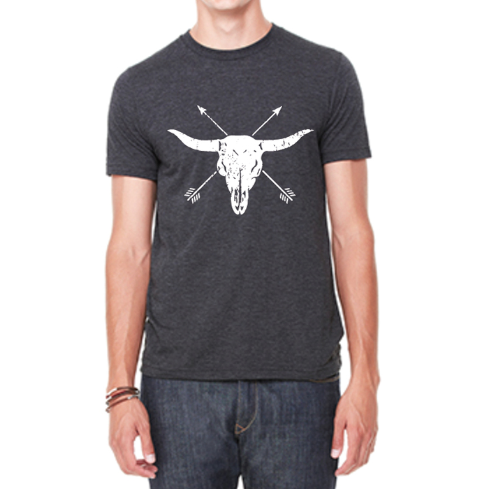 Men's Steer Skull Short Sleeve T-Shirt – Taste of Country Store