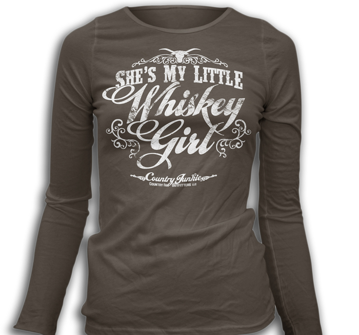 Whiskey Girl LongSleeve TShirt Taste of Country Store
