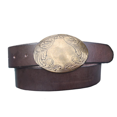 Charley Belt With Gold Buckle