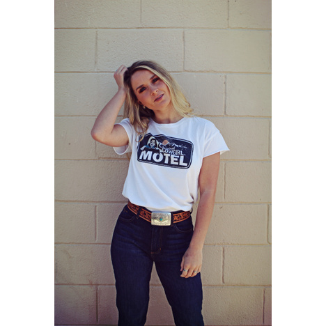 Original Cowgirl Motel Distressed T-Shirt