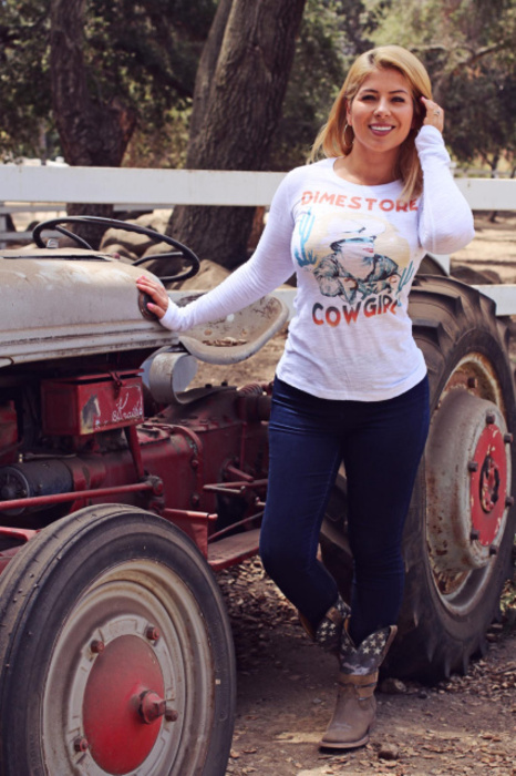 Rockin' B Clothing, Dimestore Cowgirl Thermal – Taste Of Country Store