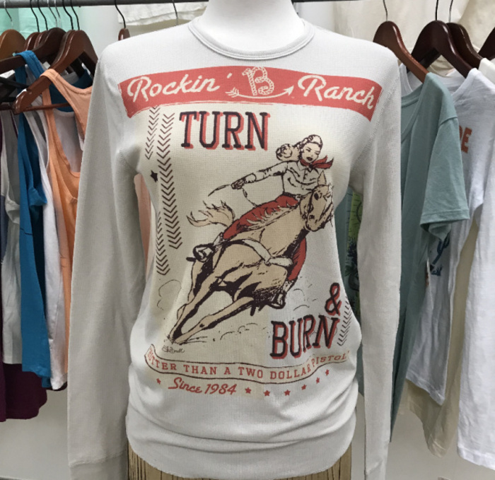 Rockin’ B Vintage Rodeo Girl Baseball Tee