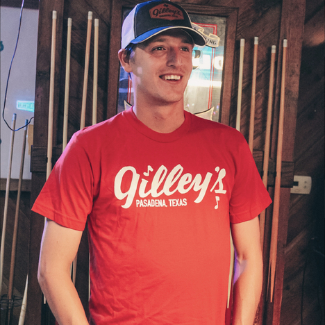 Gilley's Logo Red Crew T-Shirt