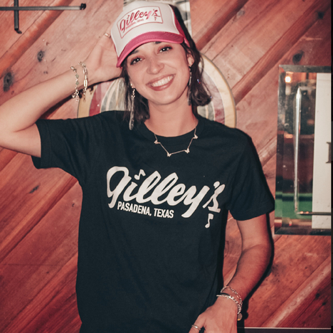 Gilley's Logo Black Crew T-Shirt